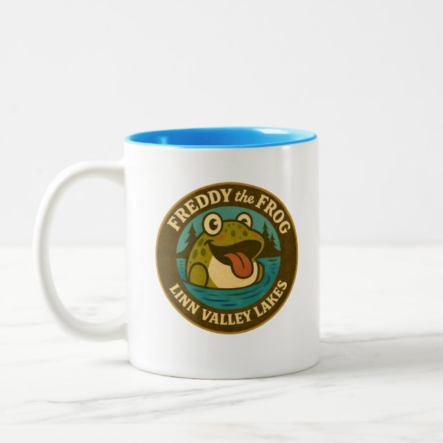 Caneca De Café Em Dois Tons Linn Valley Lakes Tee Shirt (Esquerda)