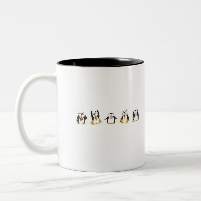 Caneca De Café Em Dois Tons Linux (Esquerda)