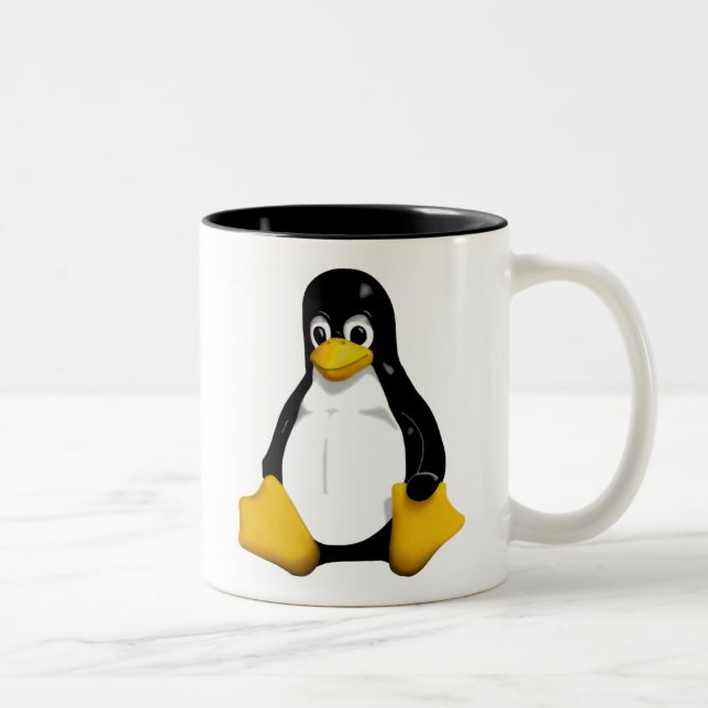 Caneca De Café Em Dois Tons Linux /dev/mug (Direita)