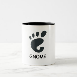 Caneca De Café Em Dois Tons Linux GNOME -1 Mug
