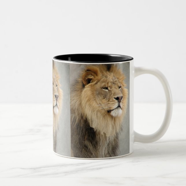 Caneca De Café Em Dois Tons Lion Art (Direita)