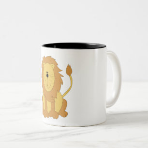 Caneca De Café Em Dois Tons Lion Coffee Mug