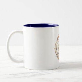 Caneca De Café Em Dois Tons Lion Logo Mug - Bold Animal Graphic Mug