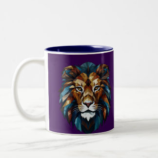 Caneca De Café Em Dois Tons lion mug