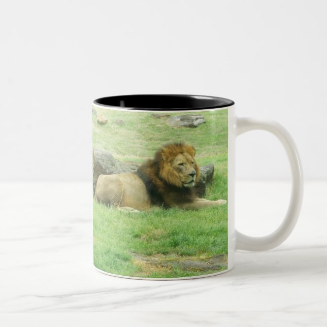 Caneca De Café Em Dois Tons Lion - Mug De Dois Tons (Direita)