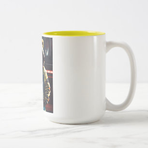 Caneca De Café Em Dois Tons "Lion Mug feroz e sem carinho"