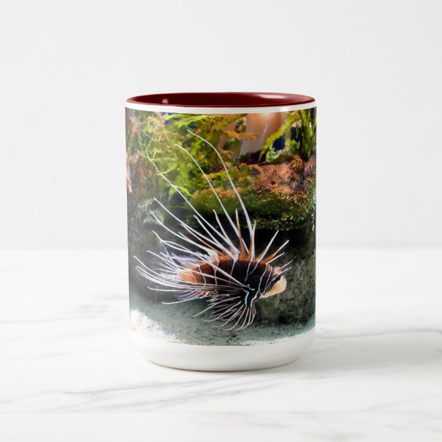 Caneca De Café Em Dois Tons Lionfish (Centro)