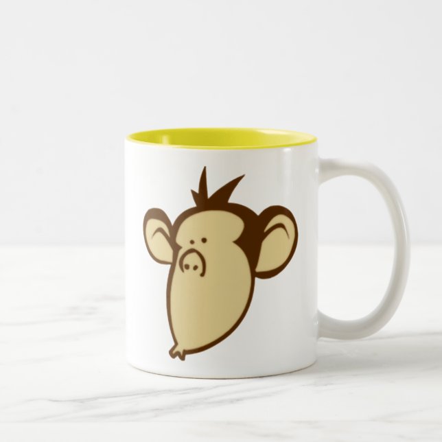 Caneca De Café Em Dois Tons Lippy Monkey Mug (Direita)