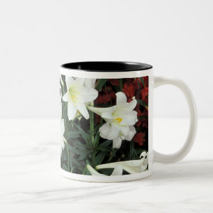 Caneca De Café Em Dois Tons Lírio-de-páscoa (Lilium regale)