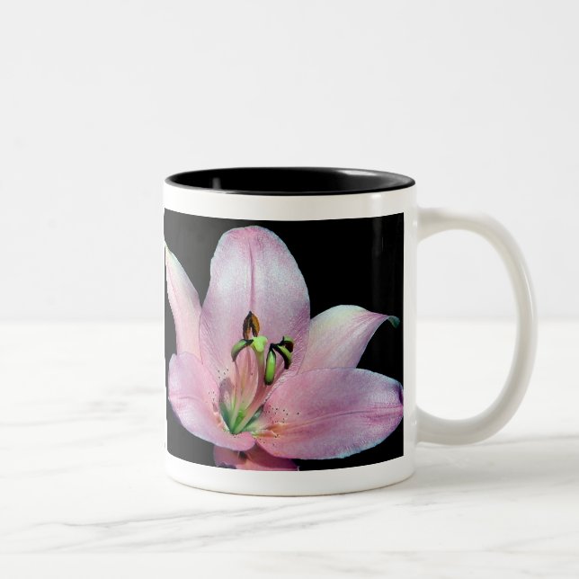 Caneca De Café Em Dois Tons Lírio de tigre impressionante (Direita)