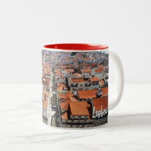 Caneca De Café Em Dois Tons Lisboa-Lisboa-Portugal Real