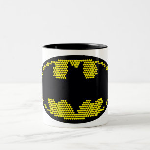Caneca De Café Em Dois Tons Lite-Brite Bat Emblem
