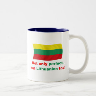 Caneca De Café Em Dois Tons Lithuanian perfeito