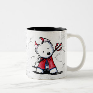 Caneca De Café Em Dois Tons Little Devil Westie