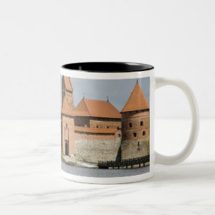 Caneca De Café Em Dois Tons Lituânia, Trakai. Castelo de Ilha 2