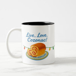 Caneca De Café Em Dois Tons Live Laugh Cozonac Romanian String lights