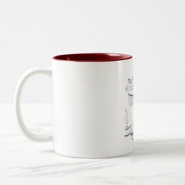 Caneca De Café Em Dois Tons Liverpool fc mug design (Esquerda)