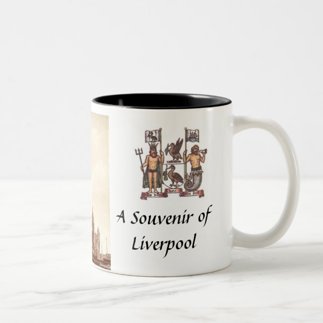Caneca De Café Em Dois Tons Liverpool Souvenir Mug (Direita)