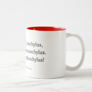 Caneca De Café Em Dois Tons Livro Cai da Cadeira (Ésquilo)