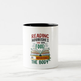 Caneca De Café Em Dois Tons livro Mug