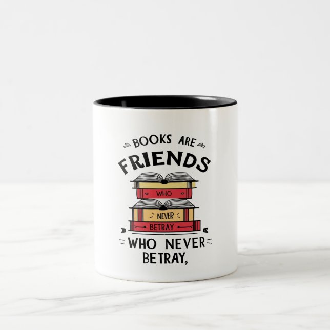 Caneca De Café Em Dois Tons livro Mug (Centro)