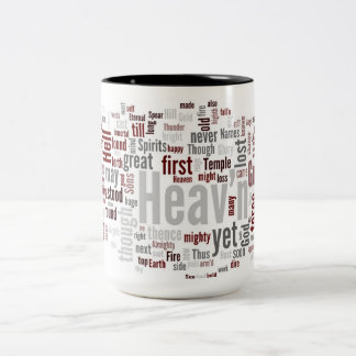 Caneca De Café Em Dois Tons Livro perdido do paraíso mim