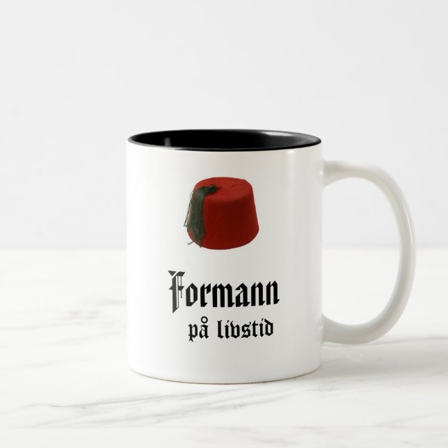 Caneca De Café Em Dois Tons Livstid do på de Formann (Direita)