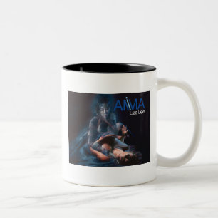 Caneca De Café Em Dois Tons Liza Lee - pintura do fantasma do Anima