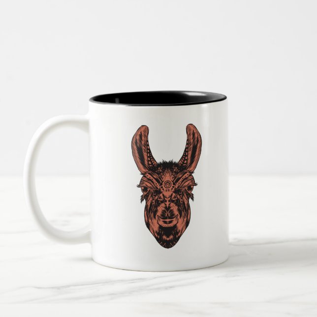 Caneca De Café Em Dois Tons Llama (Esquerda)