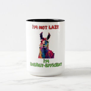 Caneca De Café Em Dois Tons Llama