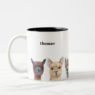 Caneca De Café Em Dois Tons Llama Mugs