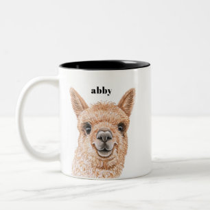 Caneca De Café Em Dois Tons Llama Mugs
