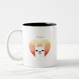Caneca De Café Em Dois Tons Llama Mugs