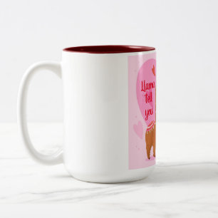 Caneca De Café Em Dois Tons Llama te diga