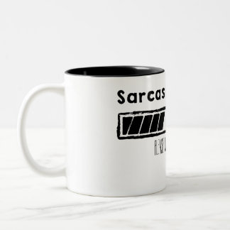 Caneca De Café Em Dois Tons loading sarcasm (black)