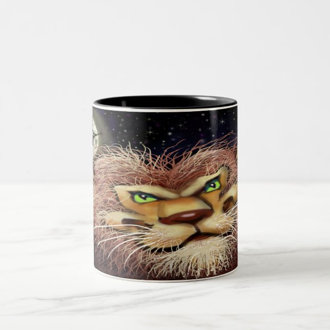 Caneca De Café Em Dois Tons Lobisomem (Centro)