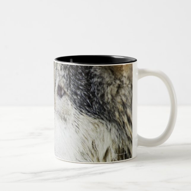 Caneca De Café Em Dois Tons Lobo (Direita)