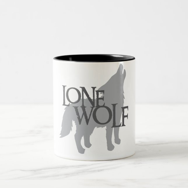 CANECA DE CAFÉ EM DOIS TONS LOBO SOLITÁRIO (Centro)