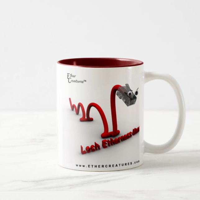 Caneca De Café Em Dois Tons LochEthernessMonsterMug (Direita)