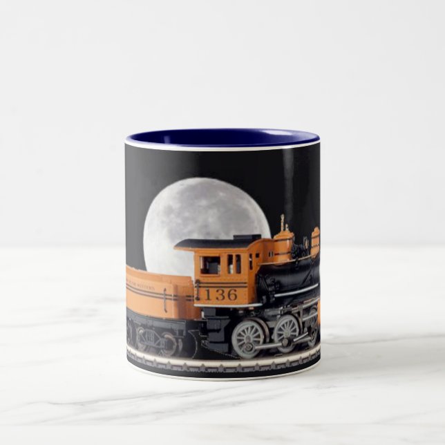 Caneca De Café Em Dois Tons Locomotiva a vapor Mogul Mug (Centro)
