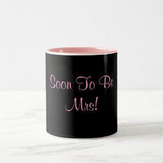 Caneca De Café Em Dois Tons Logo para ser Sra.!