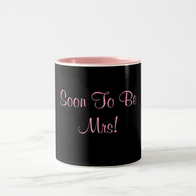 Caneca De Café Em Dois Tons Logo para ser Sra.! (Centro)