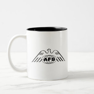Caneca De Café Em Dois Tons Logotipo AFS 1969 Mug de dois tons, 11 oz