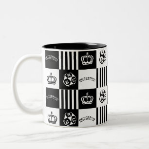 Caneca De Café Em Dois Tons Logotipo Autobahn Patterno de Café Mug