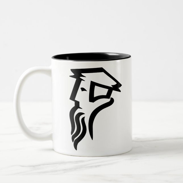 Caneca De Café Em Dois Tons Logótipo Calvin (Esquerda)