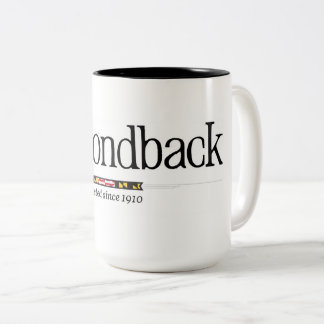 Caneca De Café Em Dois Tons Logotipo clássico de Diamondbacks em uma caneca de