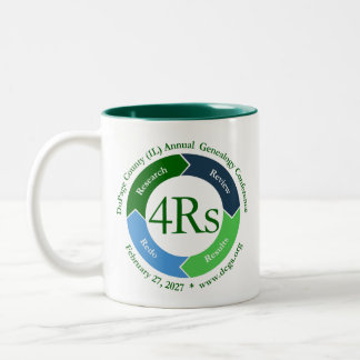 Caneca De Café Em Dois Tons Logotipo da Conferência DCGS 2027