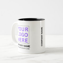 Caneca De Café Em Dois Tons Logotipo de empresa personalizado | Empresa promoc