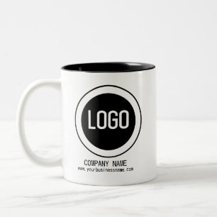 Caneca De Café Em Dois Tons Logotipo de Promocional para empresas personalizad