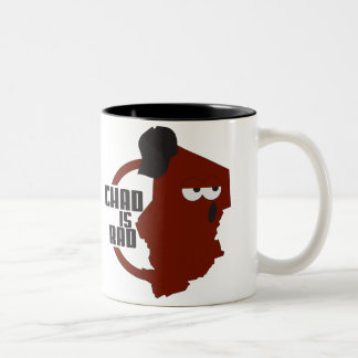 Caneca De Café Em Dois Tons logotipo do cano principal de chadisrad.com